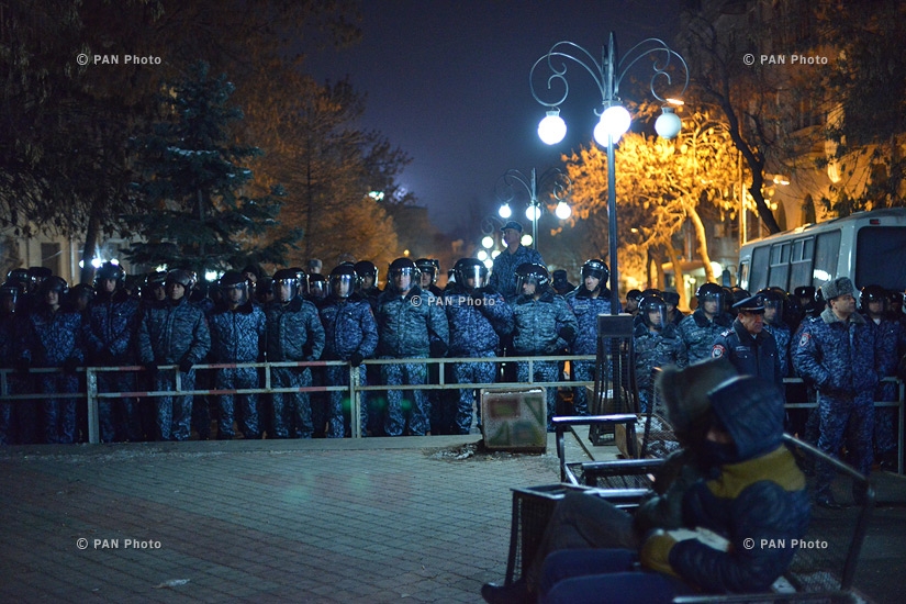 “New Armenia” Public Salvation Front's rally against constitutional amendments: Day 6