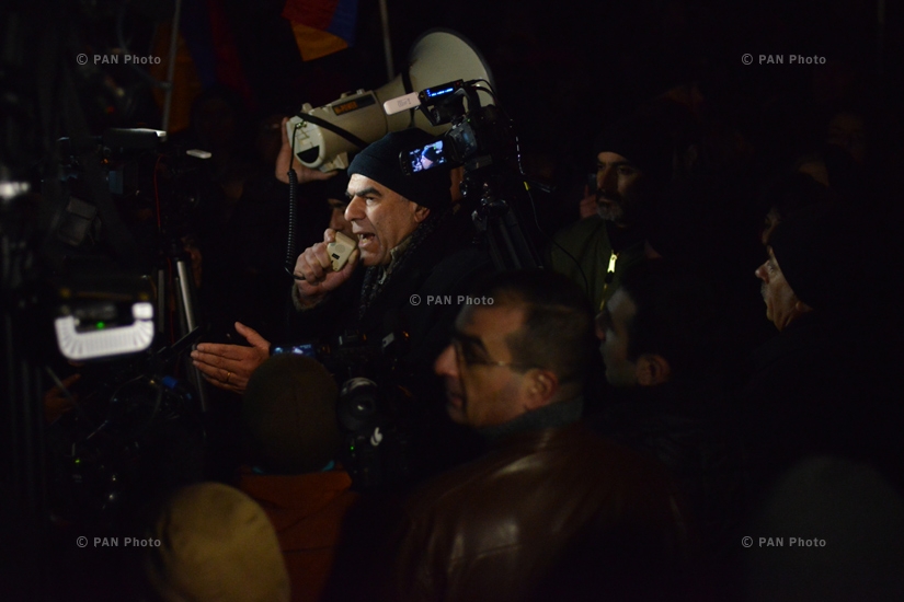 “New Armenia” Public Salvation Front's rally against constitutional amendments: Day 6