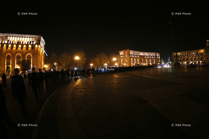 “New Armenia” Public Salvation Front's rally against constitutional amendments: Day 7