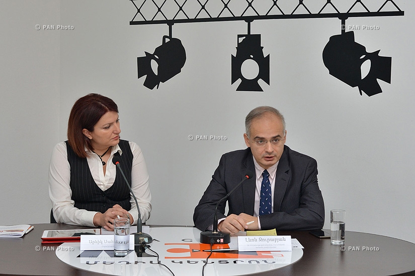 Press conference of Levon Zurabyan, the head of Armenian National Congress faction and 'No' Front
