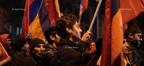 “New Armenia” Public Salvation Front's rally against constitutional amendments: Day 8