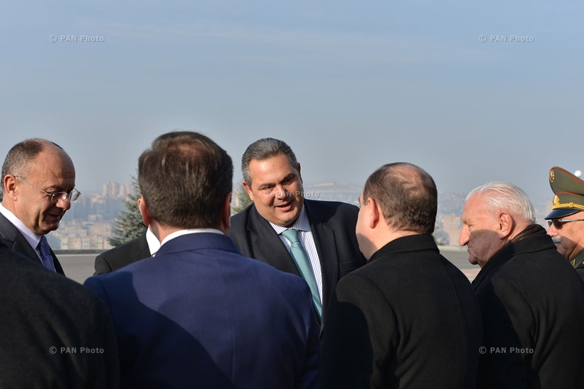 Official welcoming ceremony for Greek Defense Minister Panos Kammenos