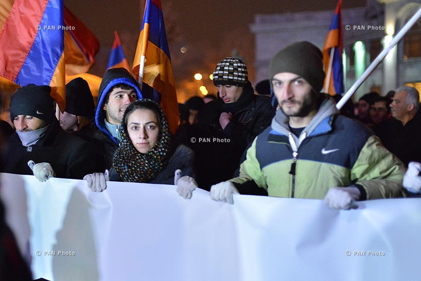 Митинг фронта общественного спасения «Новая Армения» против конституционных реформ: День 9