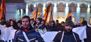 “New Armenia” Public Salvation Front's rally against constitutional amendments: Day 9
