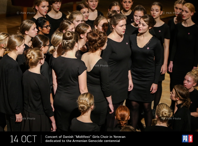 Concert of Danish 'MidtVest' Girls Choir in Yerevan 
