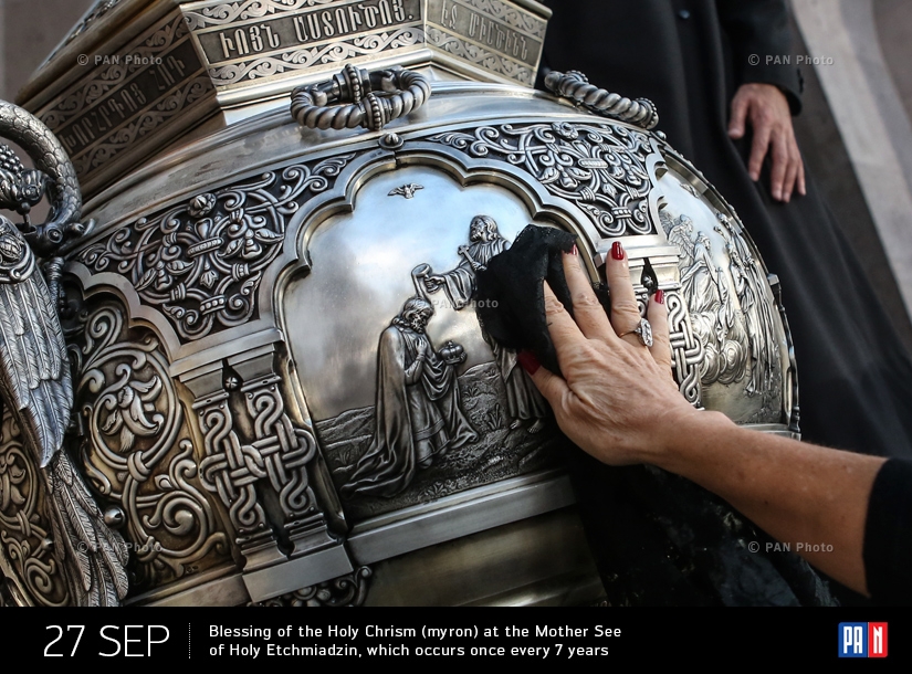 Blessing of the Holy Chrism (myron) at the Mother See of Holy Etchmiadzin, which occurs once every 7 years