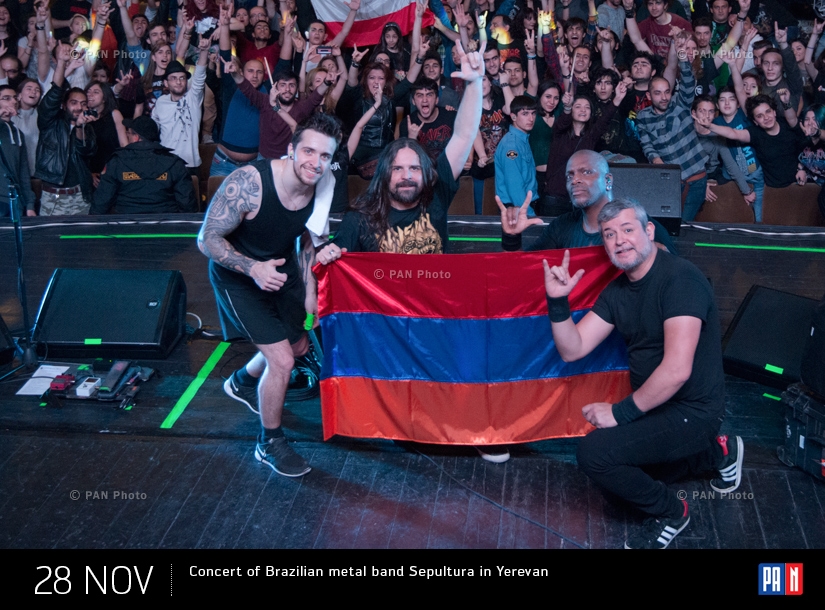 Բրազիլական Sepultura մեթալ խմբի համերգը Երևանում