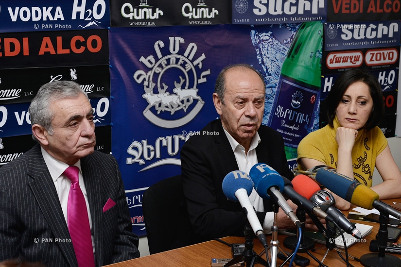 Press conference of Armenian Artists’ Union’s chairman Karen Aghamyan and head of Composers' Union of Armenia Aram Satyan