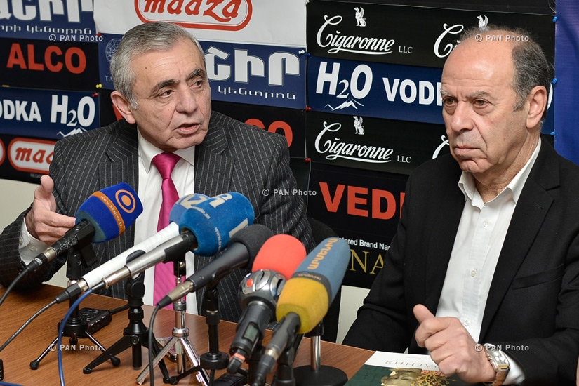 Press conference of Armenian Artists’ Union’s chairman Karen Aghamyan and head of Composers' Union of Armenia Aram Satyan