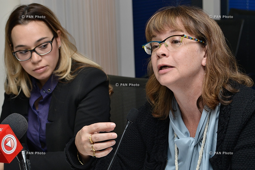Пресс-конференция главы ереванского офиса Всемирного банка Лора Бейли