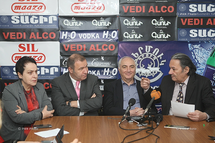 Press conference of Mikayel Melkumyan, Aram Sargsyan, Larisa Alaverdyan and Aharon Adibekyan