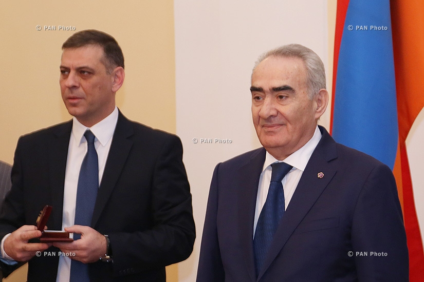 Председатель НС Галуст Саакян устроил прием для аккредитованных в парламенте руководителей и корреспондентов СМИ