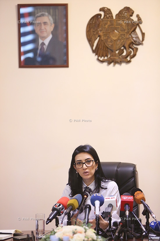 Year-end press conference of RA Minister of Justice Arpine Hovhannisyan