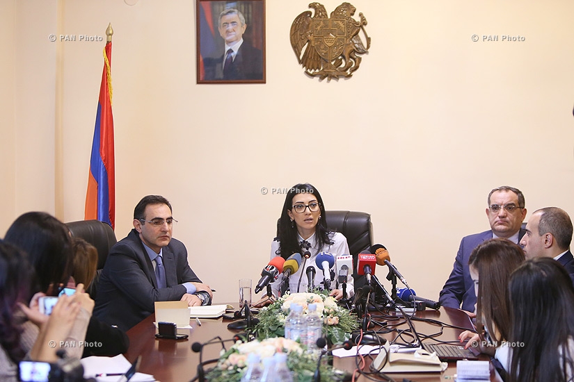 Year-end press conference of RA Minister of Justice Arpine Hovhannisyan