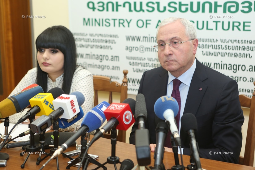 Year-end press conference of Minister of Agriculture Sergo Karapetyan