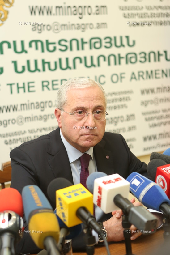 Year-end press conference of Minister of Agriculture Sergo Karapetyan