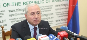 Year-end press conference of Minister of Agriculture Sergo Karapetyan