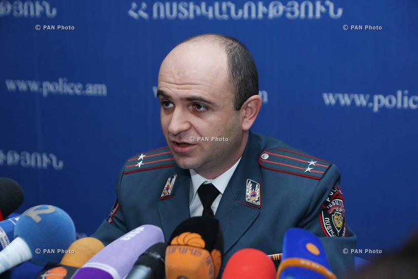 Press conference of Arman Chilingaryan, head of the Legal Department of the RA Traffic Police