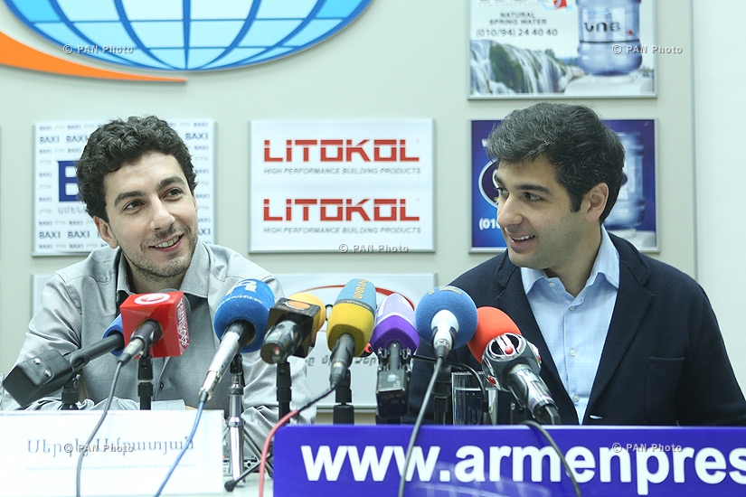 Press conference of violinist Sergey Khachatryan and art director and chief conductor of State Youth Orchestra of Armenia Sergey Smbatyan