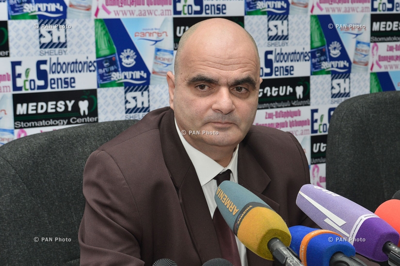 Press conference of lawyer Levon Baghdasaryan