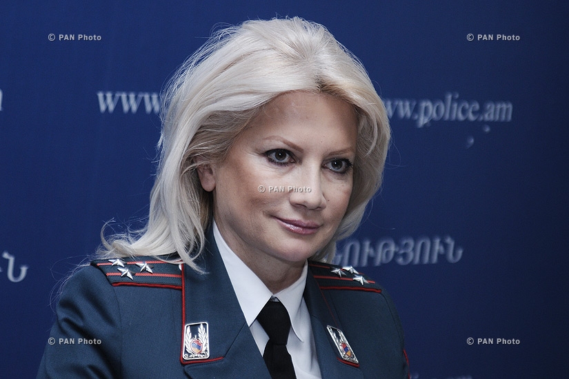 Пресс-конференция полковника Полиции Армении Нелли Дурян