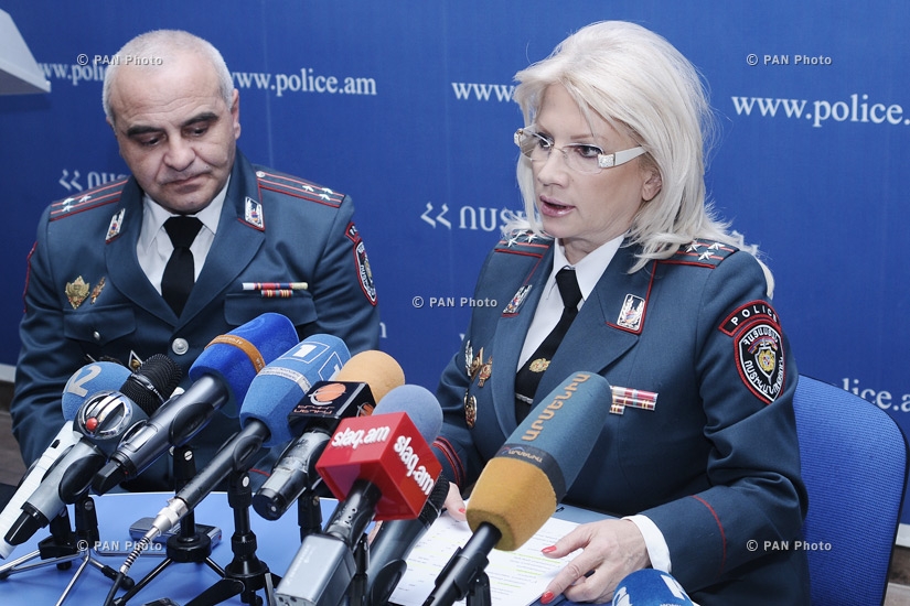 Пресс-конференция полковника Полиции Армении Нелли Дурян