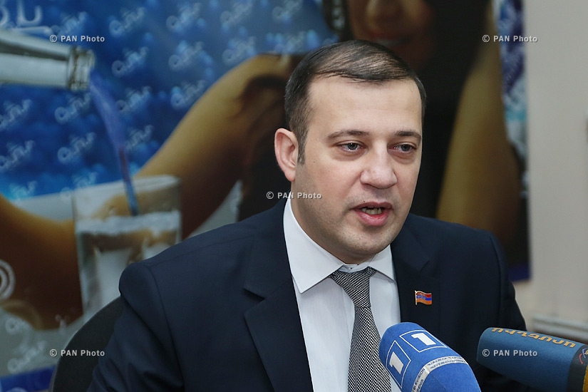 Press conferece of PACE delegation member Vahan Babayan