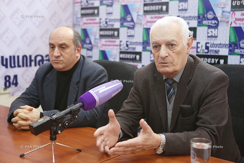 Press conference of architect Sashur Kalashyan and art critic Ruben Arevshatyan