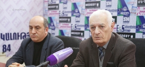 Press conference of architect Sashur Kalashyan and art critic Ruben Arevshatyan