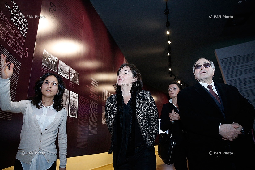 French Secretary of State for Development and Francophonie Annick Girardin visits Tsitsernakaberd Memorial and Armenian Genocide Museum-Institute