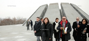 French Secretary of State for Development and Francophonie Annick Girardin visits Tsitsernakaberd Memorial and Armenian Genocide Museum-Institute