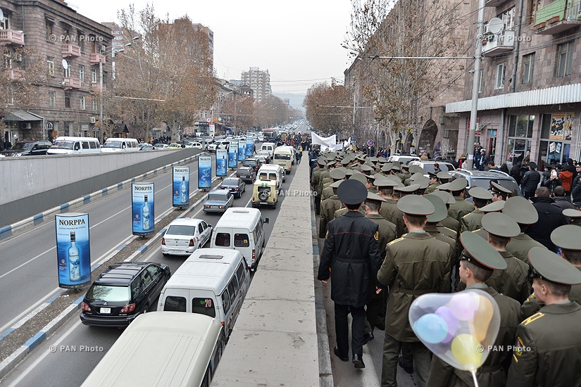 March to Lovers Park on occasion of St. Sarkis day 