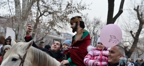 March to Lovers Park on occasion of St. Sarkis day 