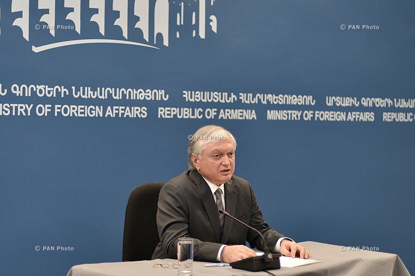 Press conference of RA Minister of Foreign Affairs Edward Nalbandyan