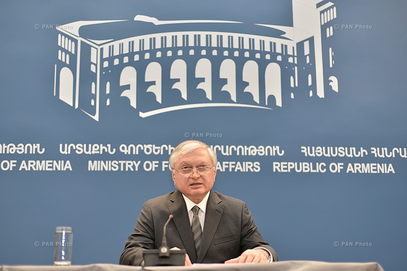 Press conference of RA Minister of Foreign Affairs Edward Nalbandyan