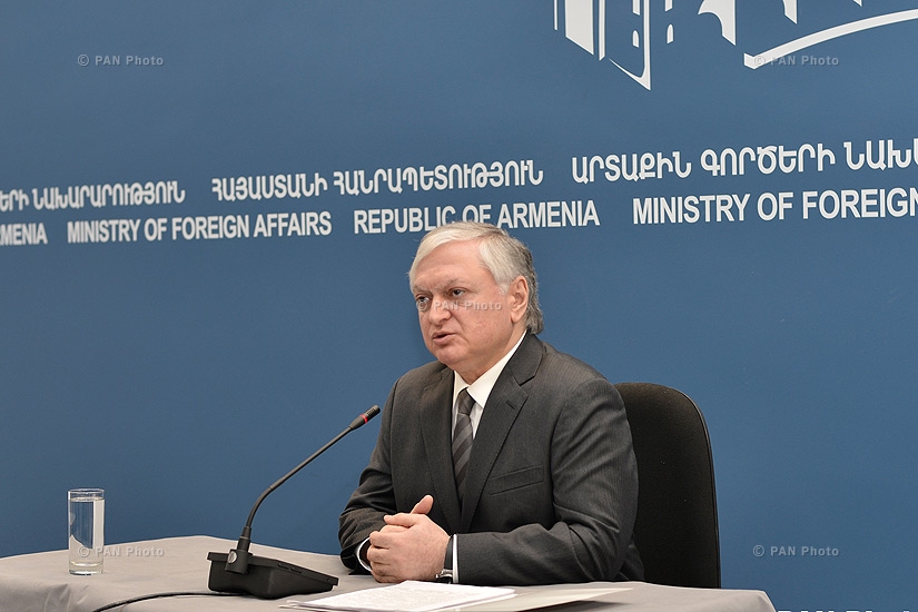 Пресс-конференция Министра иностранных дел Армении Эдварда Налбандяна