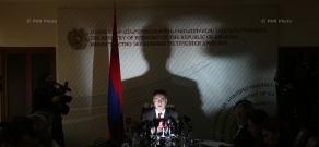 Press conference of RA Minister of Economy Karen Chshmarityan
