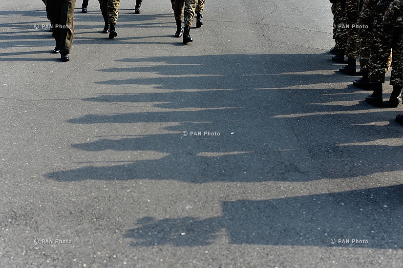 Церемония присяги военнослужащих-срочников воинской части им. А.Озаняна 5-го армейского корпуса ВС РА