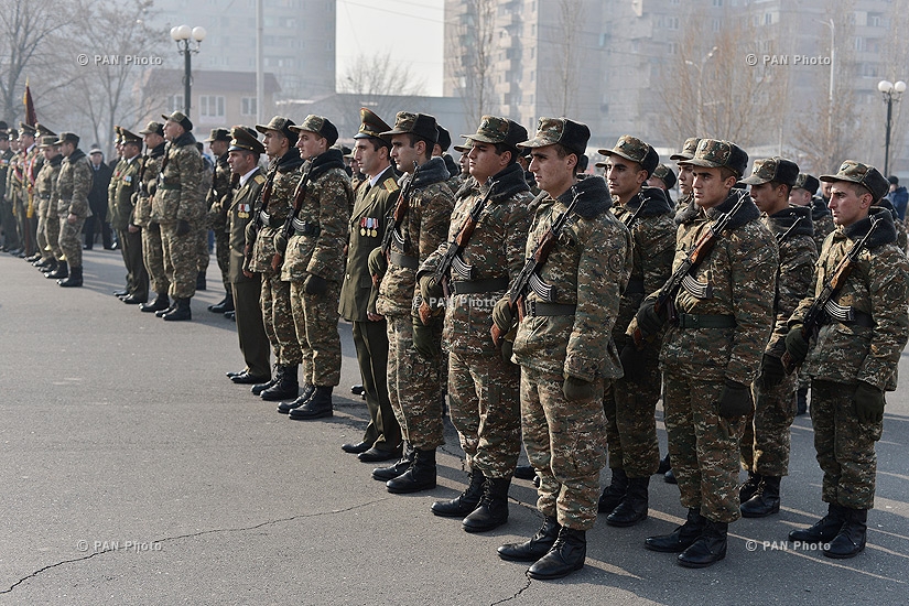 Oath ceremony of conscripts of A. Ozanian military unit