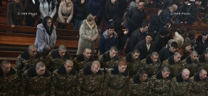Oath ceremony of conscripts of A. Ozanian military unit