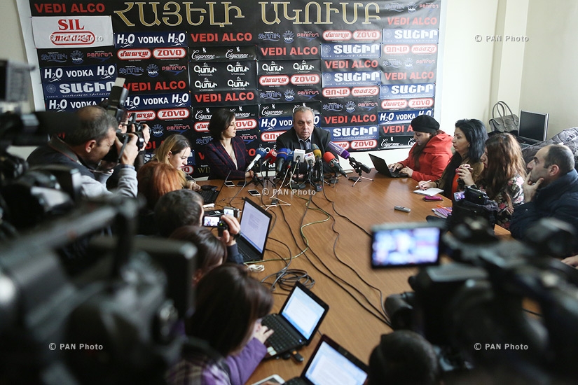 Press conference of Hrant Bagratyan, member of Armenian National Congress (ANC) parliamentary faction 
