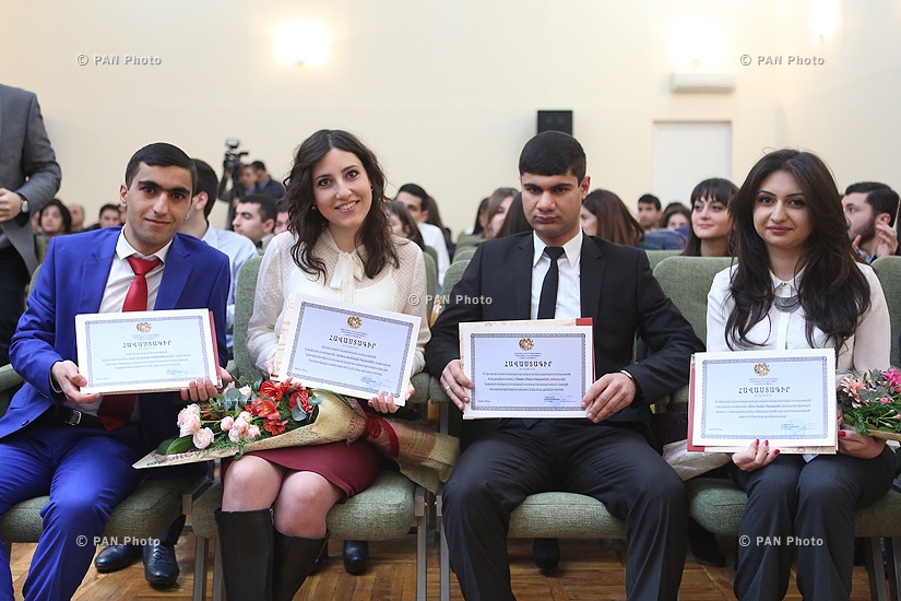 Հայաստանի ազգայի պոլիտեխնիկական համալսարանի լավագույն առաջադիմությամբ ուսանողների անվանական կրթաթոշակների մրցույթի հաղթողների պարգևատրման արարողությունը