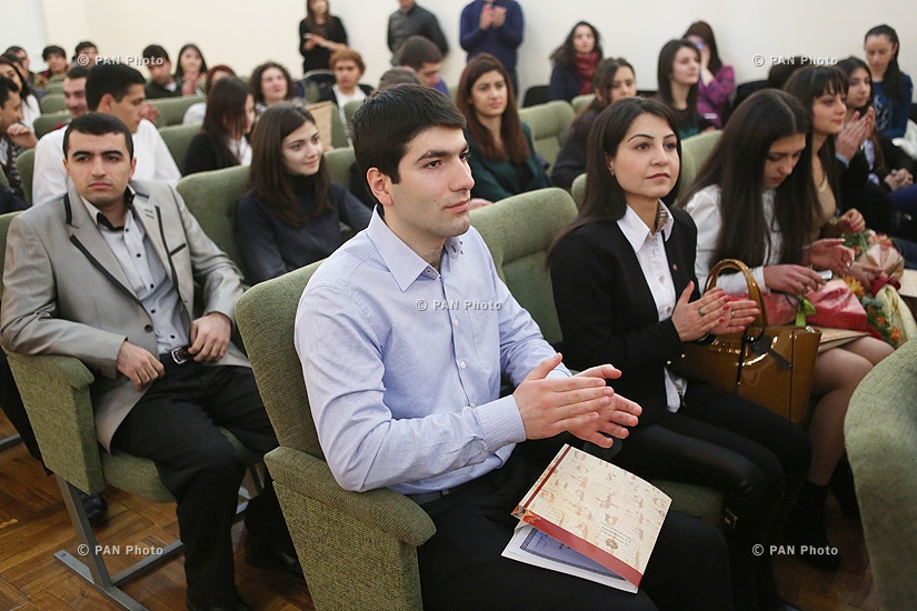 Հայաստանի ազգայի պոլիտեխնիկական համալսարանի լավագույն առաջադիմությամբ ուսանողների անվանական կրթաթոշակների մրցույթի հաղթողների պարգևատրման արարողությունը