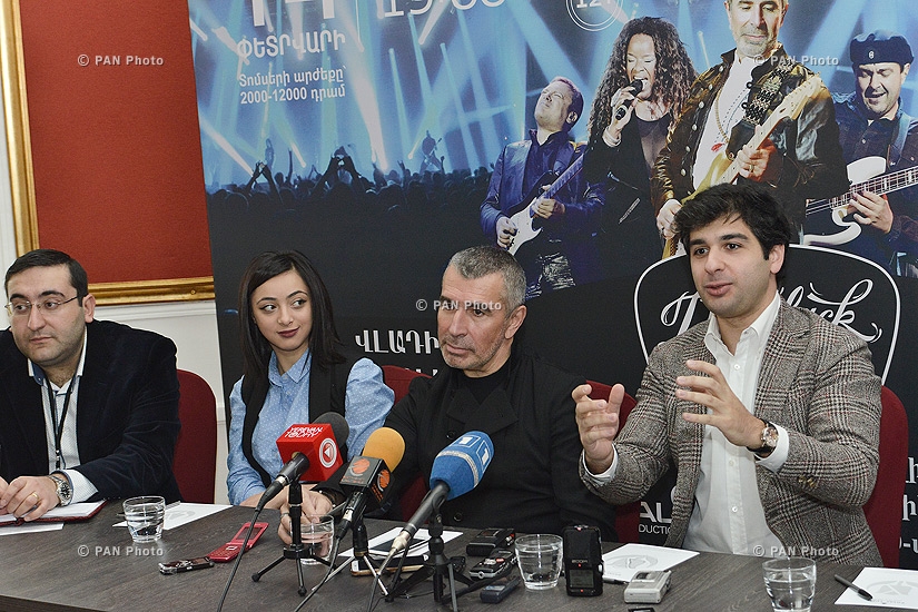 Press conference of 'D'Black Blues Orchestra' band and the chief conductor of State Youth Orchestra of Armenia Sergey Smbatyan