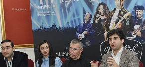 Press conference of 'D'Black Blues Orchestra' band and the chief conductor of State Youth Orchestra of Armenia Sergey Smbatyan