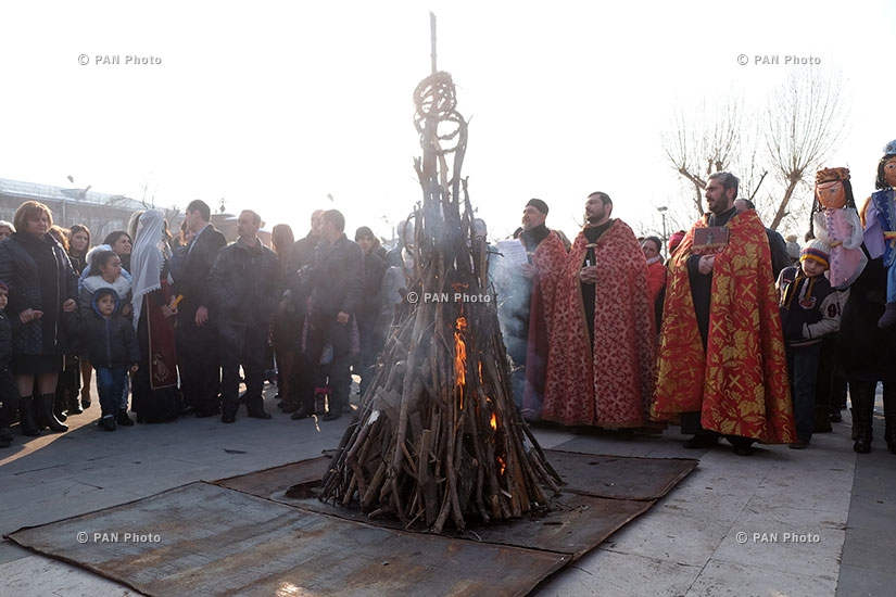 Празднование Трндеза в Ереване 