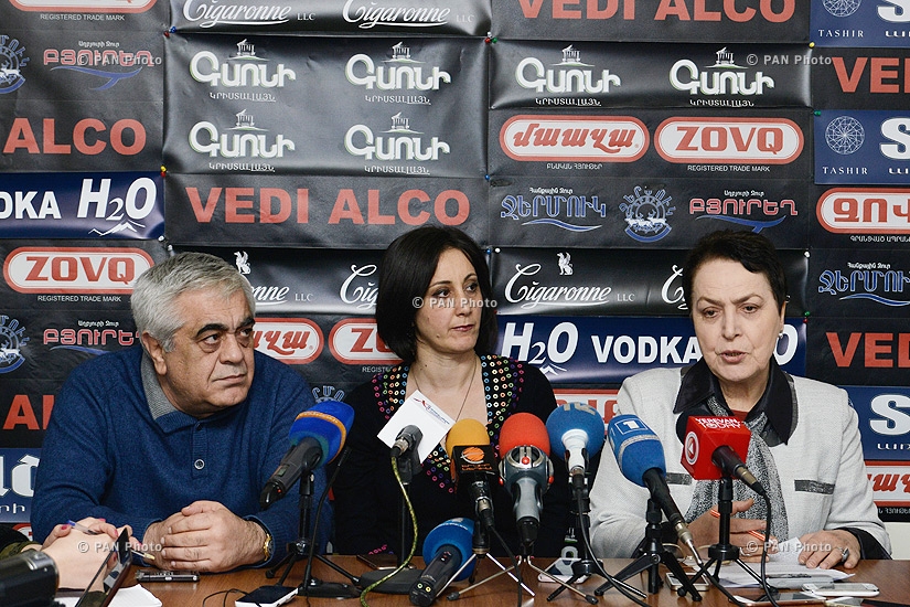 Press conference of Manvel Badeyan (RPA) and former Human Rights Defender of Armenia Larisa Alaverdyan