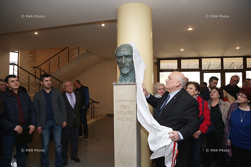 Opening ceremony of busts of academicians H. Tamrazyan, E. Jrbashyan and A. Terteryan