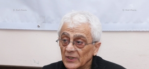 Press conference of ballet master Rudolf Kharatyan
