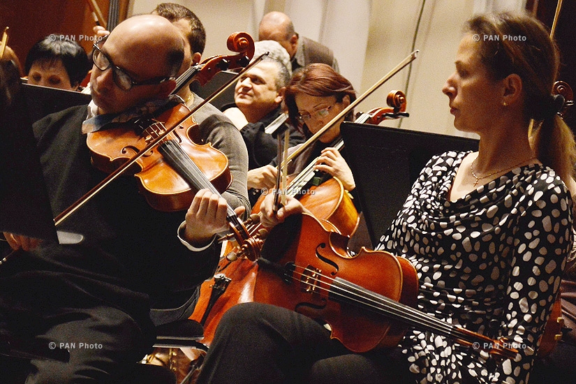 Recording the soundtrack to Jivan Avetisyan’s “The Last Resident,” with Hover State Chamber Choir performing under the baton of Eduard Topchyan